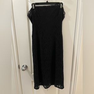 Black Strapless Dress